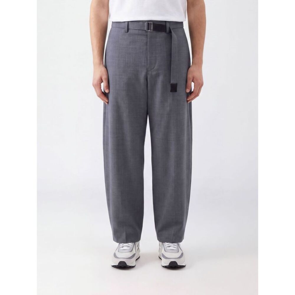 Sacai Pants Men Grey